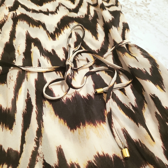 Dynamite Sheer Top with Belt Tie - Picture 3 of 4